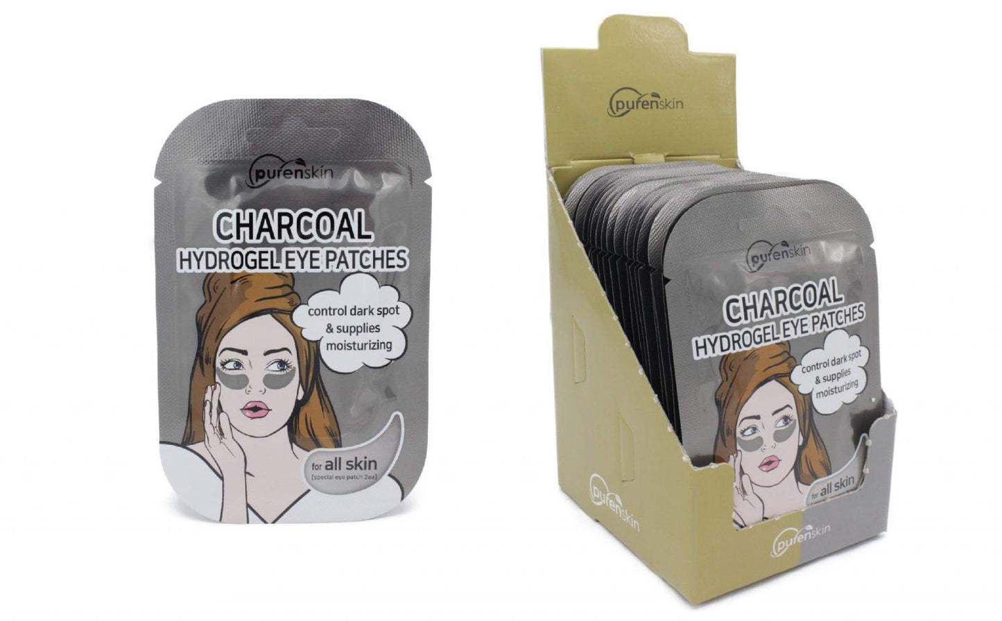 Parches hidrogel carbón activo