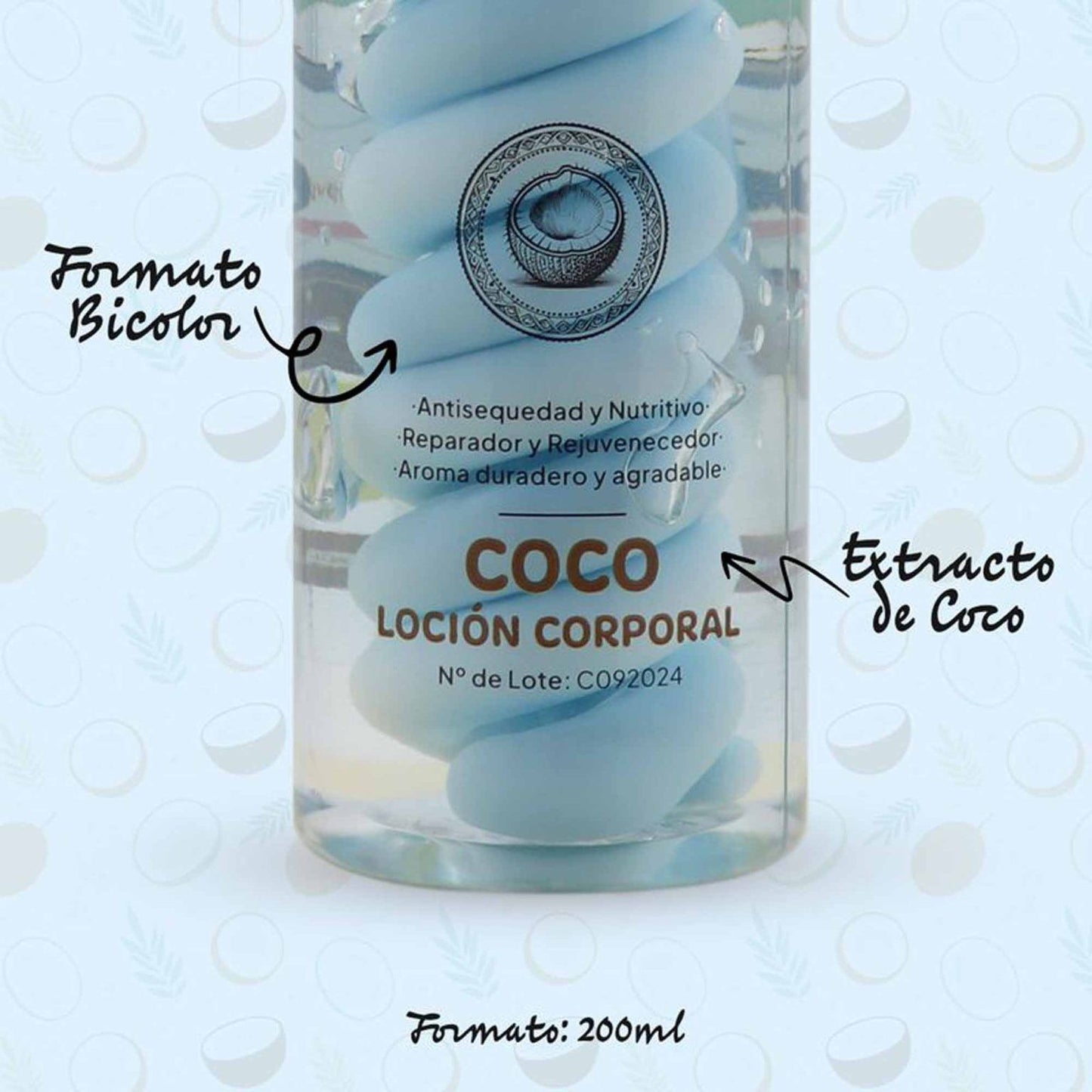 Loción Corporal Bicolor Coco
