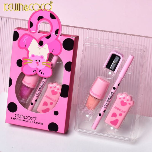 Set Lip Gloss Gato Kevin&Coco