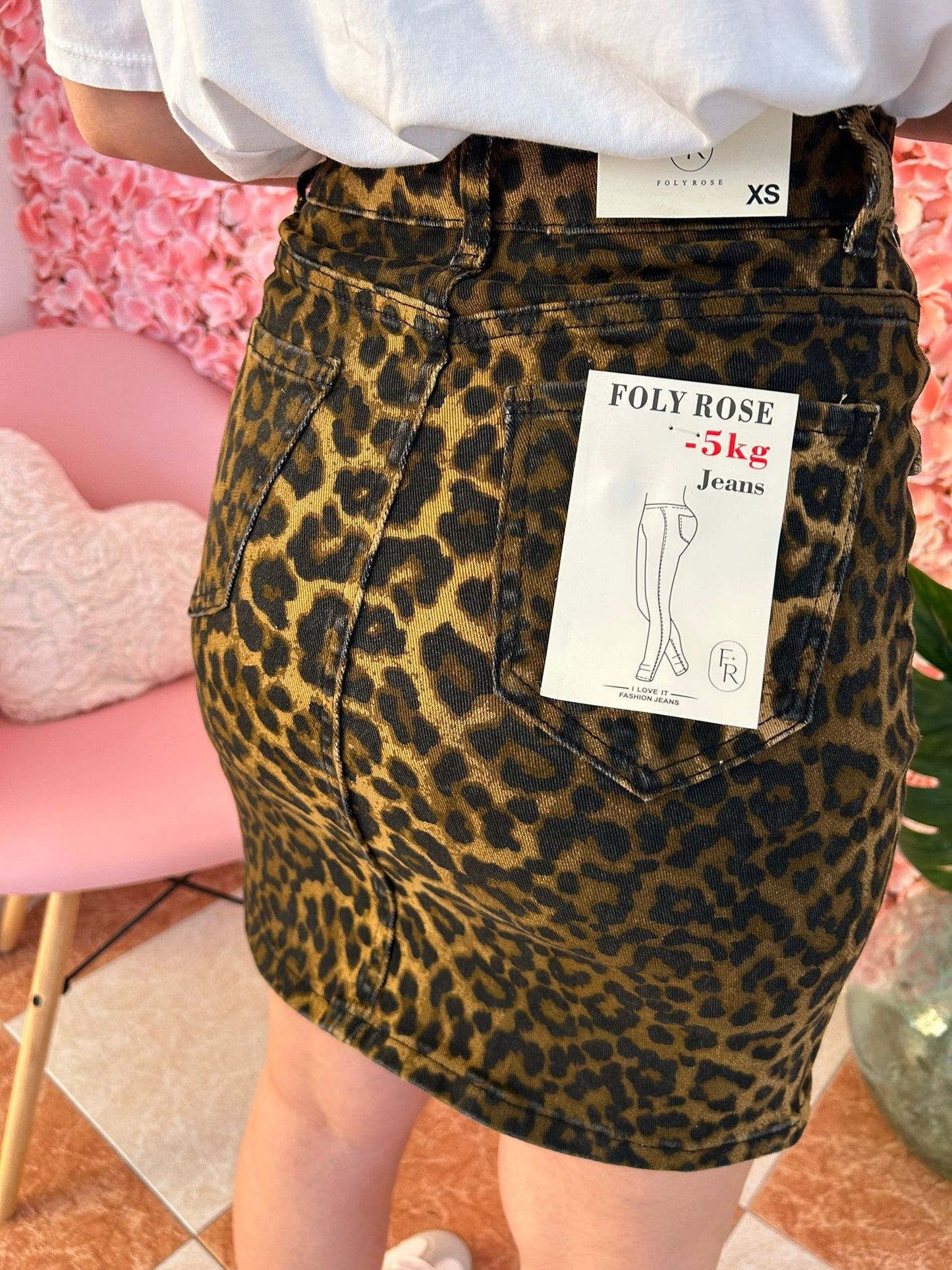 Falda Mini Leopardo