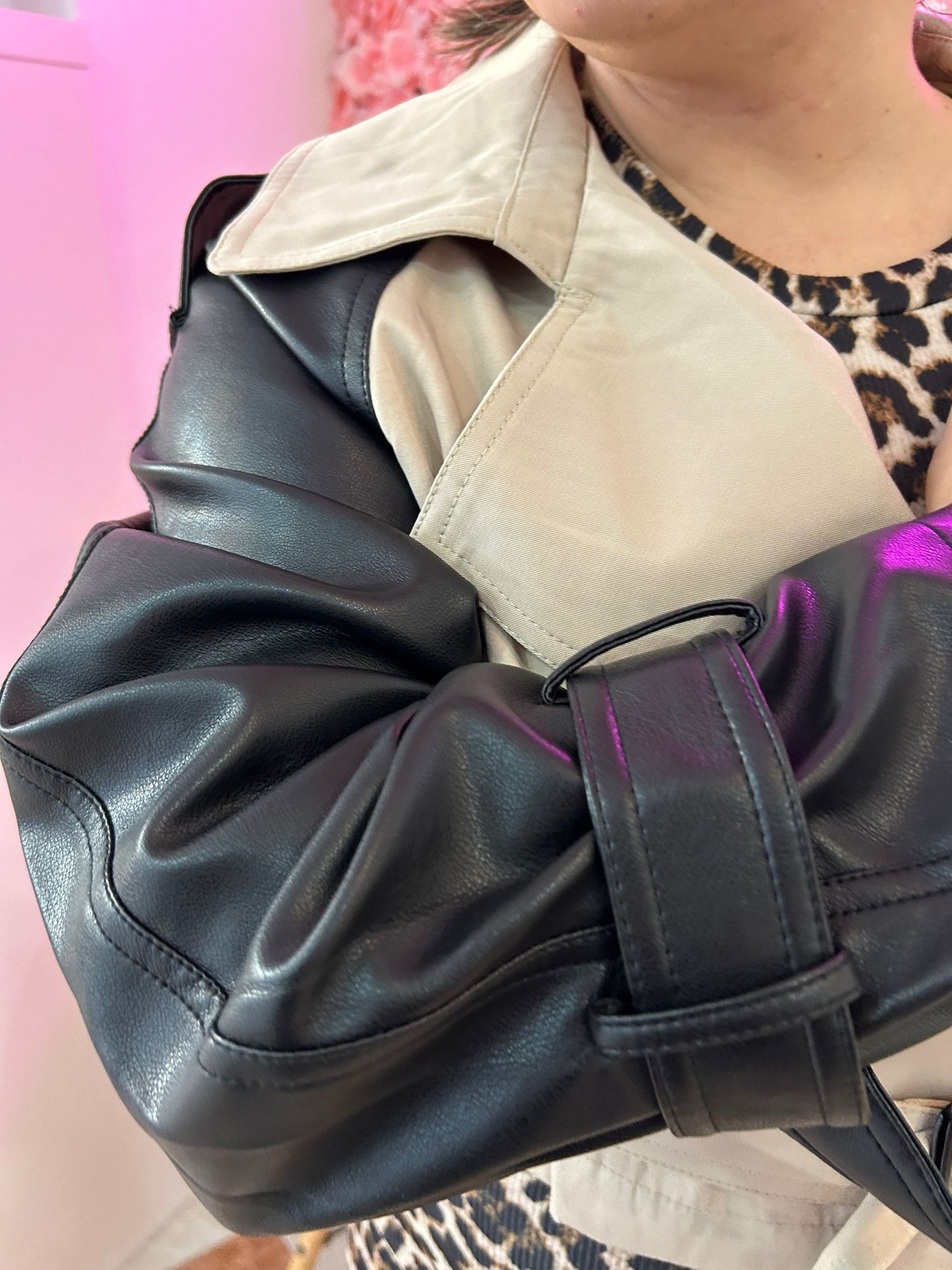 Gabardina Combinada Crop