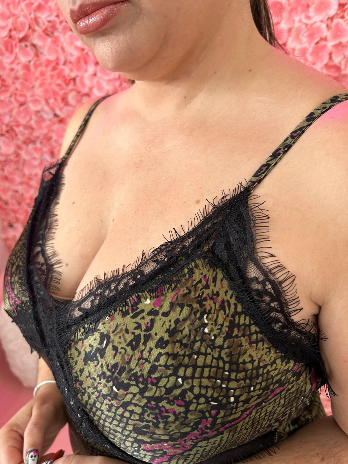 Vestido Lencero Print Serpiente