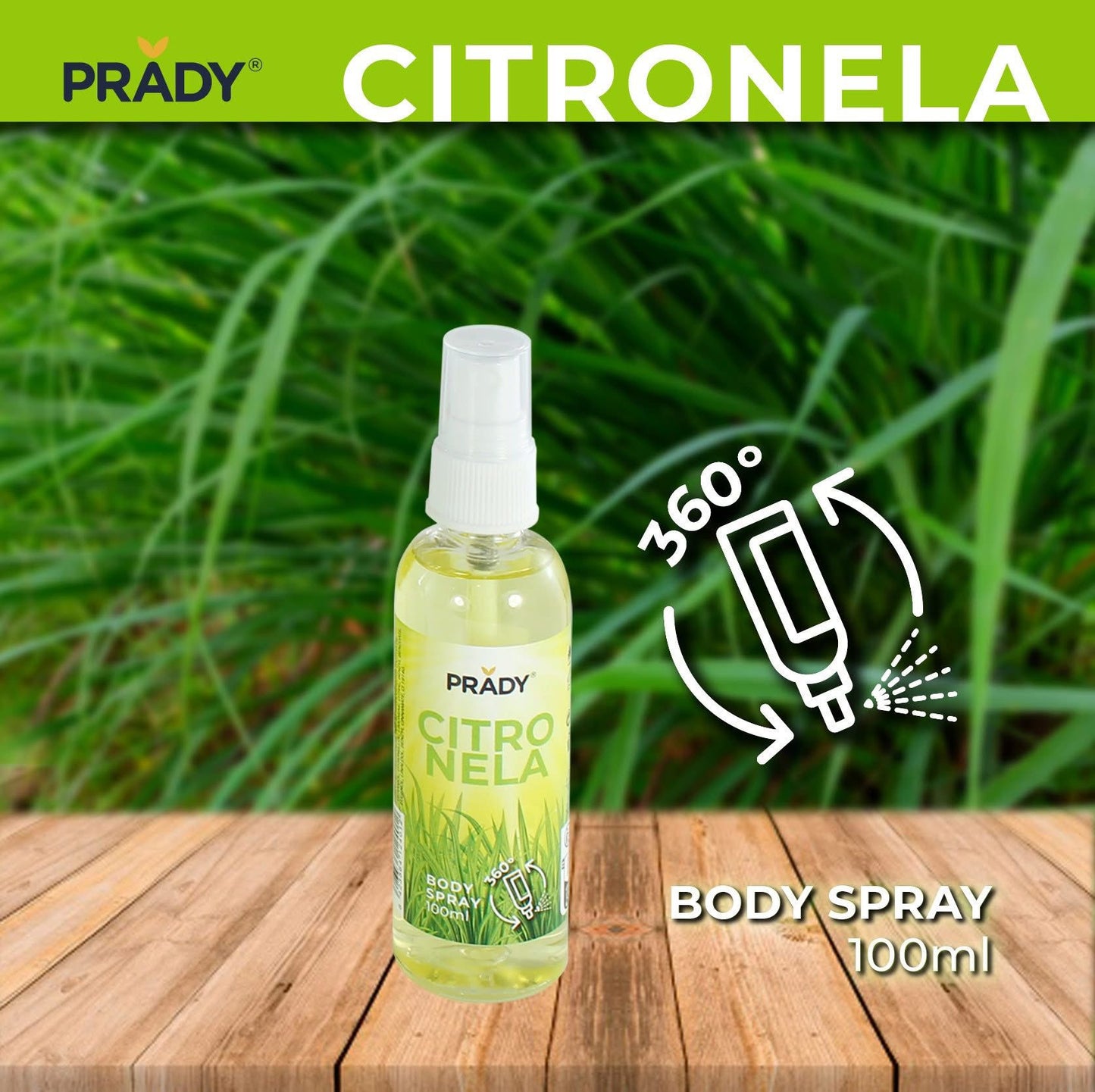Body Spray Citronela Prady