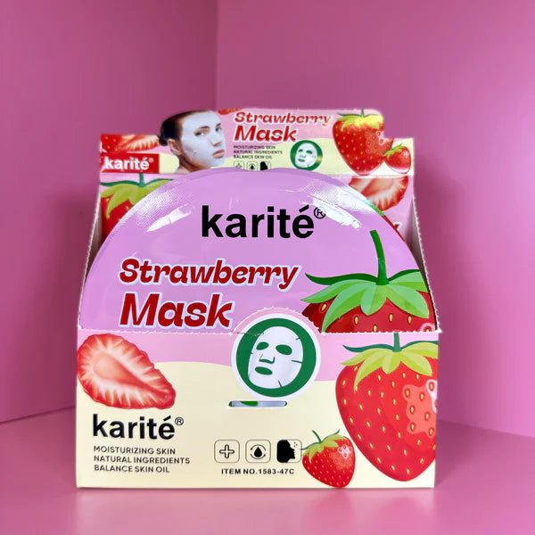 Mascarilla facial hidratante fresa