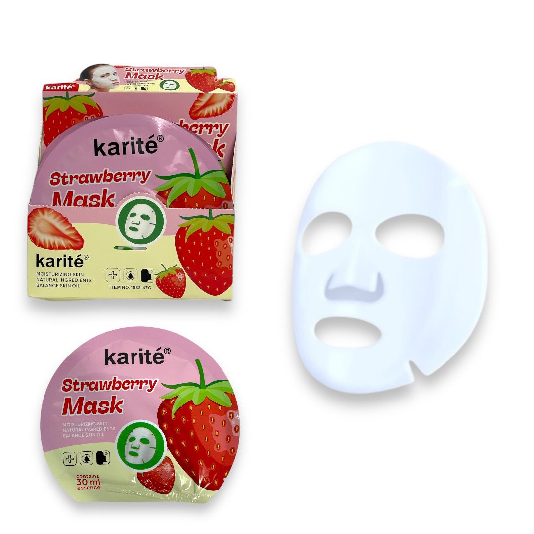 Mascarilla facial hidratante fresa