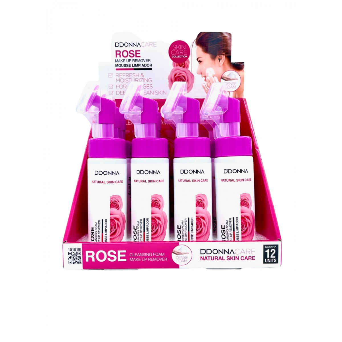 Espuma limpiadora y desmaquillante Rosa D´Donna